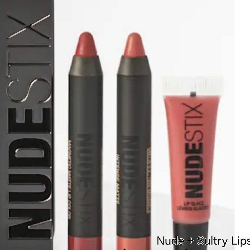NUDESTIX Nude + Sultry Lips 3-PC Mini‎ Lip Kit